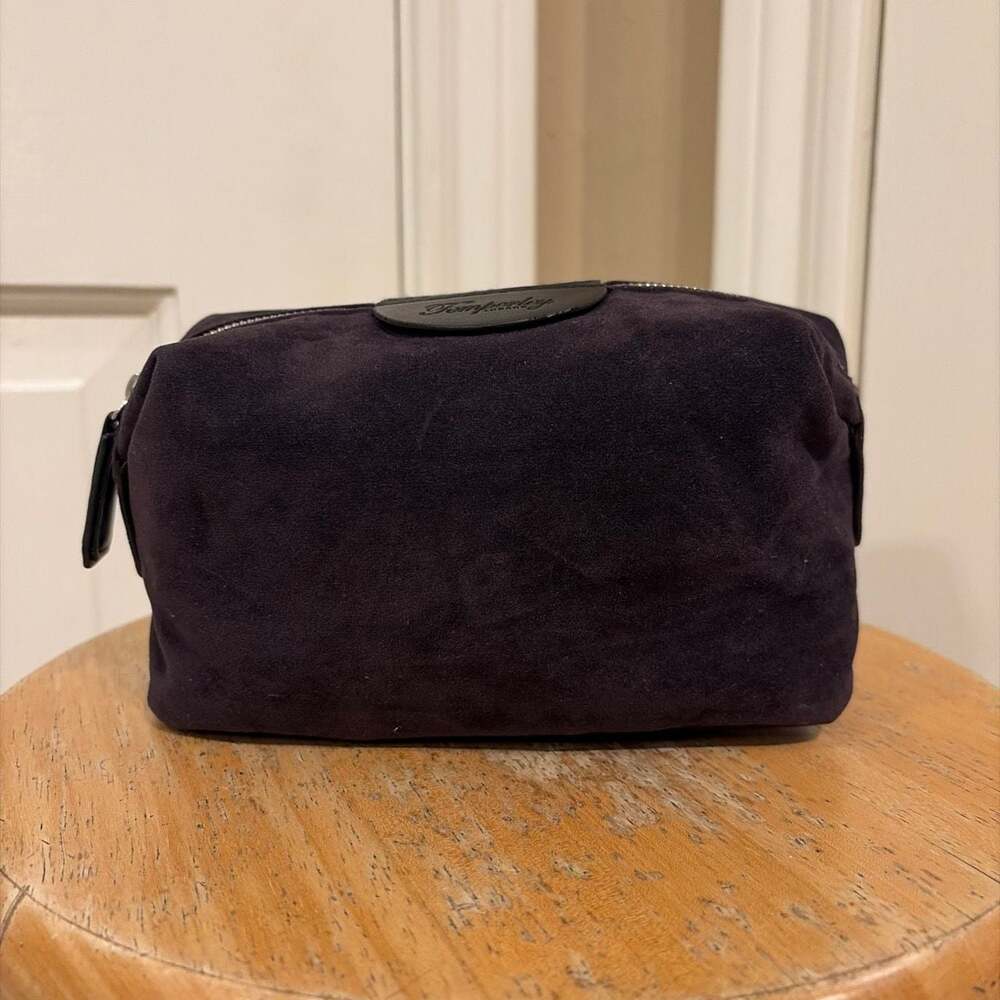 Temperley London British Airways First Class Suede Toiletry Cosmetic Wash Bag